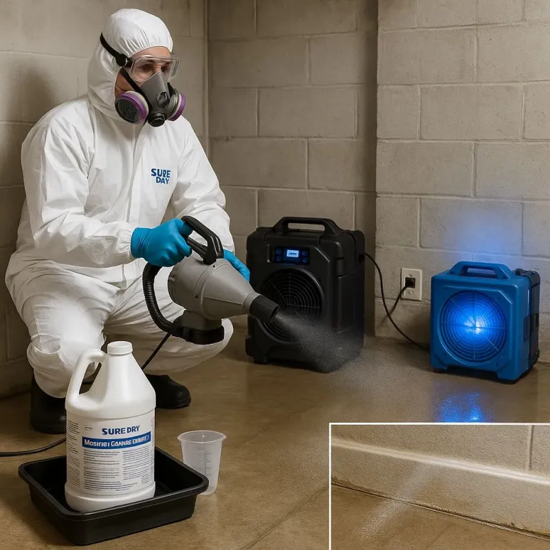 Sanitization and Odor Removal process in South Floral Park, NY